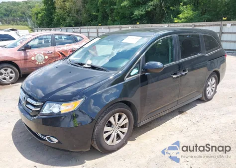 2014 Honda Odyssey Ex-L из США, поврежденный, VIN 5FNRL5H6XEB086690